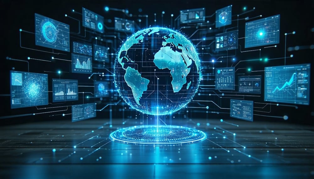 AI data ecosystem connecting information siloes