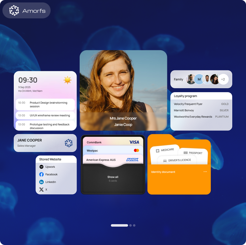 Screenshot of Amorfs Data Studio interface showing the knowledge modeling and data visualization platform